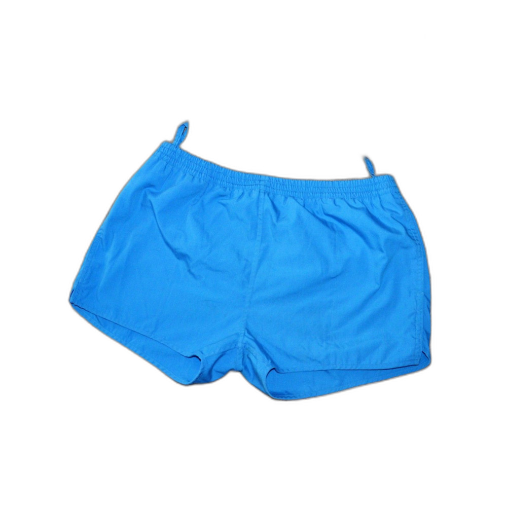 Vintage Branded Lion Shorty Short Blue High Waist Lined Trunks Shorts